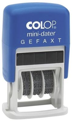 COLOP® S160L4 Mini-Dater - Datumstempel + Text GEFAXT