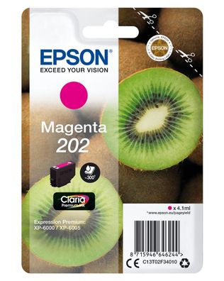 Epson C13T02F34010 Epson Tintenpatrone magenta Claria Premium 202 T 02F3