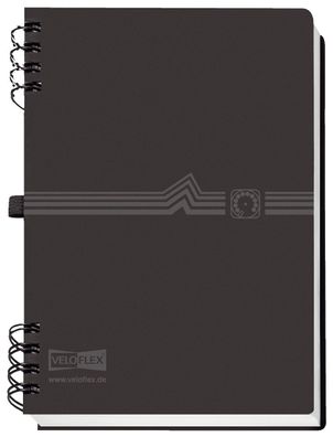 Veloflex® 5105 180 Telefonspiralbuch - A5, schwarz