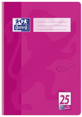 Oxford 400104369 Heft A4 / 16 Blatt Lineatur 25 - Touch pink