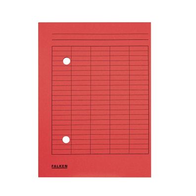 Falken 80004187 Umlaufmappe - A4, rot, Manilakarton, 250 g/qm
