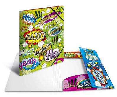 Herma 19375 Sammelmappe "Comics" A4 PP mit Gummizug