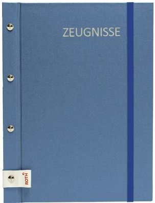 Roth 88566 Zeugnismappe - 12 Hüllen, blau