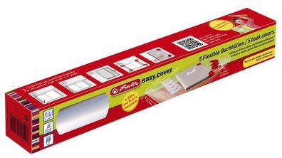 Herlitz 50014743 Buchschoner max. 540 x 335 mm transparent 5 Stück anpassbar