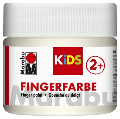 Marabu 03030 050 070 Fingerfarbe Kids 100 ml weiß