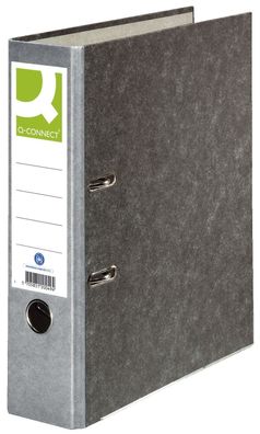 Q-Connect® KF18713 Wolkenmarmor-Ordner - A4, 80 mm, grau