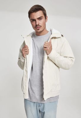 Urban Classics Jacke Hooded Corduroy Jacket Lightsand/Offwhite