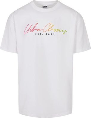Urban Classics Script Logo Tee White