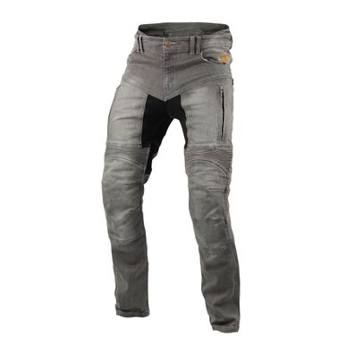 Trilobite Motorradhose Parado Damen L32 Regular Fit hellgrau