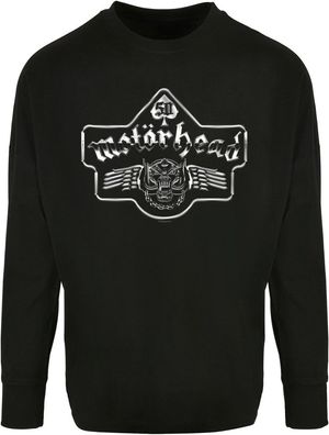 Merchcode Motorhead 50Th Ace Wings Chrome Emblem Oversize Longsleeve MP502720