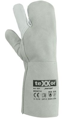 teXXor 3-Finger-Schweißerhandschuhe Santorin (12 Paar) 1211