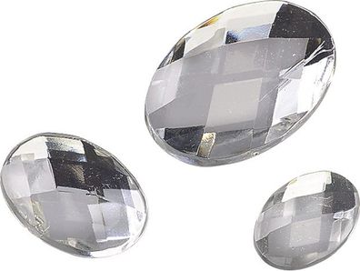 KNORR prandell 212282300 Glamoursteine-Mix Kristall 10 x 14 mm, 13 x 18 mm, 18 x 28 m