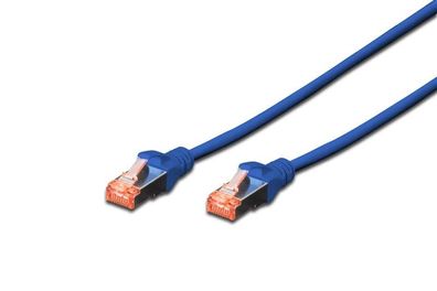 Digitus Patchkabel, Kat. 6, S/FTP, 0,25 m, blau