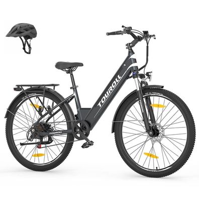 Elektrofahrrad 7-Gang 250W 36V 15,6Ah Touroll J1 ST 27,5 Zoll Trekkingrad