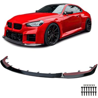 Front Spoiler Lippe Performance Schwarz Glanz passt für BMW M2 G87 ab 2023