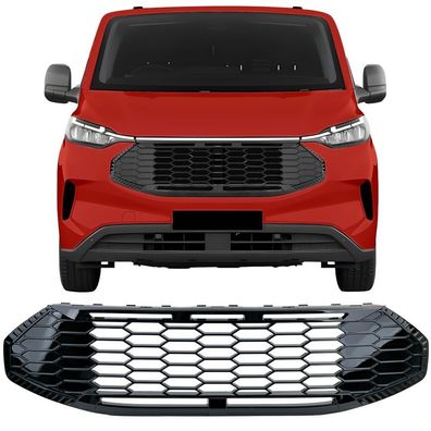 Kühlergrill ohne Emblem Schwarz Glanz für Ford Tourneo Transit Custom ab 2023