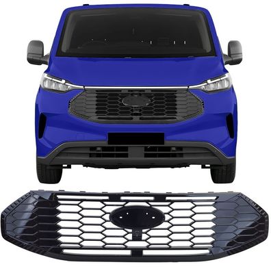 Kühlergrill Schwarz Glanz für Ford Tourneo Transit Custom ab 2023