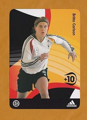 Britta Carlson (DFB - Frauen-Nationalmannschaft ) - Adidas-Karte