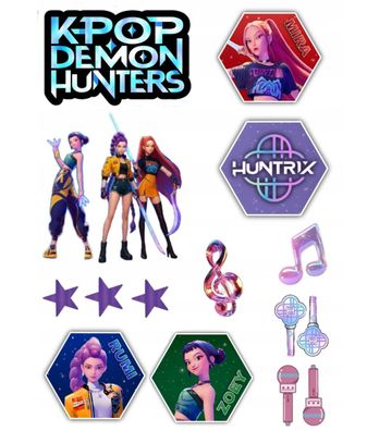 KPop Demon Hunters Essbar Saja Boy Tortenaufleger Torte Geburstag Zuckermasse Esspapi