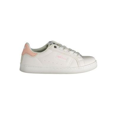 Gas White Polyester Women Sneaker