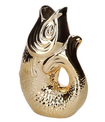 Monsieur Carafon Fischvase Gold 1,2l