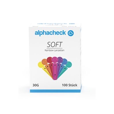 alphacheck soft Rainbow Lanzetten 30G - 100 St| Packung (100 Stück)