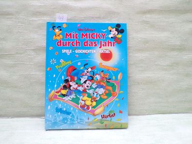 Walt Disney Mit Micky durch das Jahr Spiele Geschichten Rätsel Xenos 1998 Grabis