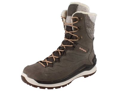 LOWA Calceta EVO GTX Damen Winterstiefel grau braun Veloursleder