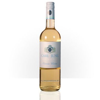 Carl Jung GmbH Cuvée Weiß (HALBTROCKEN) Alkoholfreier Wein 0.75 Liter