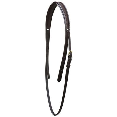 Genickstück, Kopfstück mit Durchzug, Euroriding, dunkelbraun