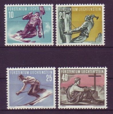 Liechtenstein 1955 postfrisch MiNr. 334-337 Sport