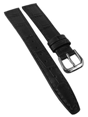 Festina Damen | Uhrenarmband Leder schwarz Krokooptik 15mm | F20691/1