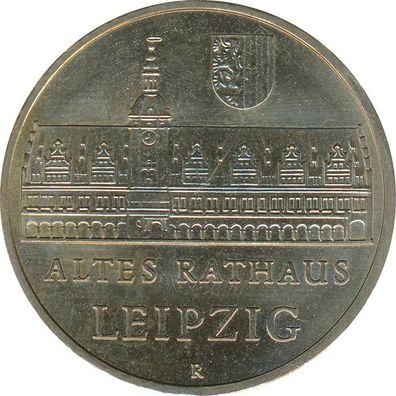 DDR 5 Mark 1984 A Altes Rathaus in Leipzig*