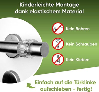 Türklinkenpuffer Türstopper Türgriffpuffer Ring transparent