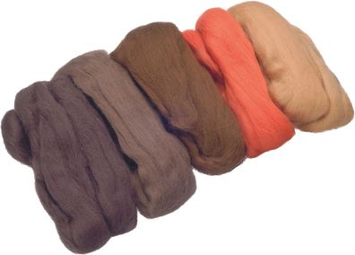 KNORR prandell 212506308 Merino-Wolle Mix beige, orange, hellbraun, mocca, dunkelbrau
