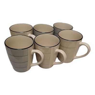 6er Set Tassen Kaffeetassen Becher 350 ml Tee Tasse 50934 Keramik