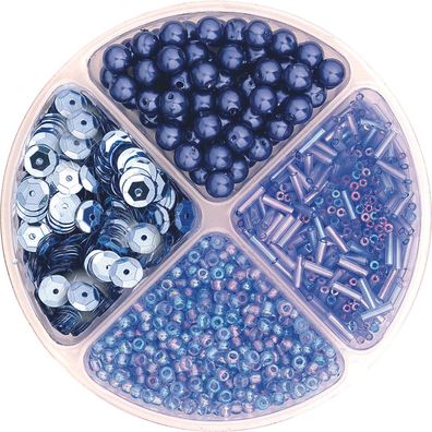 KNORR prandell 216116345 Perlen- und Pailletten-Mix Verpackung Höhe: 1 cm Verpackung