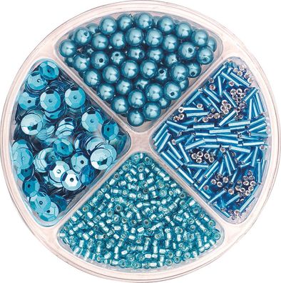 KNORR prandell 216116337 Perlen- und Pailletten-Mix Verpackung Höhe: 1 cm Verpackung