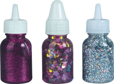 KNORR prandell 218099234 Glitterfarben-Set Glitter Glue "Spring" Glitter Glue fuchsia