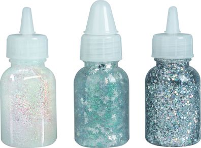 KNORR prandell 218099232 Glitterfarben-Set Glitter Glue "Space" Glitter Glue weiß, Co