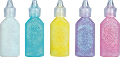 KNORR prandell 218099230 Glitterfarben-Set Glitter Glue "Rainbow" irisierender Glitte