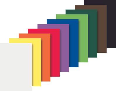 KNORR prandell 218434597 Moosgummi-Set CreaSoft 20 x 30 x 0,2 cm weiß, mango, orange,