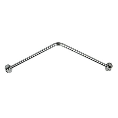 Delabie Vorhangstange Eck-Vers. D16, 800x800mm, Edst. hgl. pol. (Restpst.)