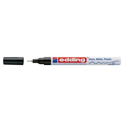 edding 4-780-9-001 Lackmarker schwarz 0,8 mm