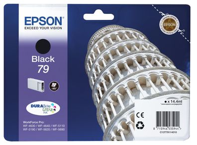 Epson C13T79114010 Epson DURABrite Ultra Ink 79 Tintenpatrone schwarz T 7911