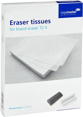 Legamaster 7-120600 Löschpapier für TZ4 Whiteboardlöscher 100 Stück