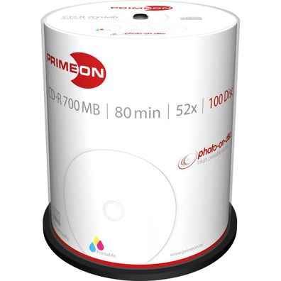 Primeon 2761106 Primeon CD-R bedruckbar 100er