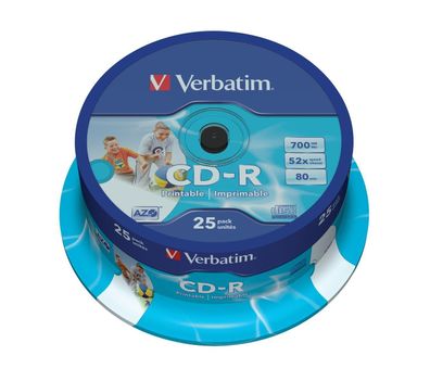 Verbatim 43439 Verbatim CD-R bedruckbar 25er