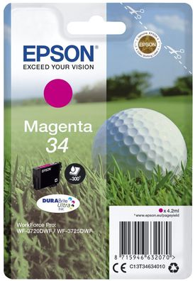 Epson C13T34634010 Epson Tintenpatrone magenta DURABrite Ultra Ink 34 T 3463
