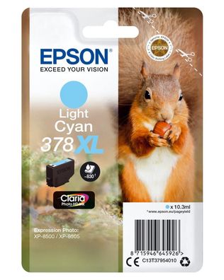 Epson C13T37954010 Epson Tintenpatrone light cyan Claria Photo HD 378 XL T 3795